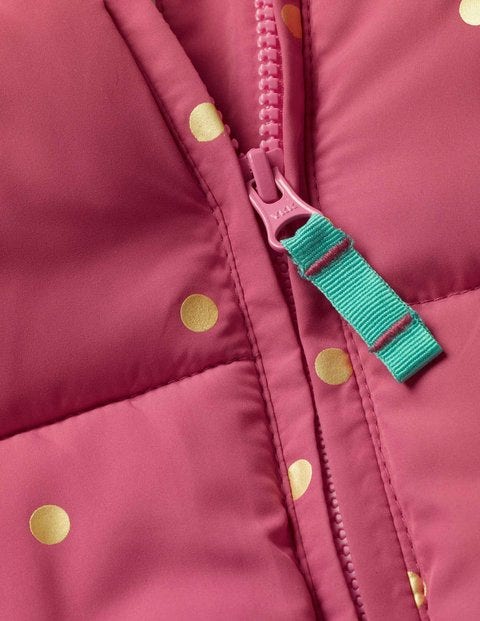 Kuschelige 2-In-1-Jacke Mit Wattierung - Rosenblütenrosa/Gold, Getupft Kuschelige 2-In-1-Jacke Mit Wattierung - Rosenblütenrosa/Gold, Getupft