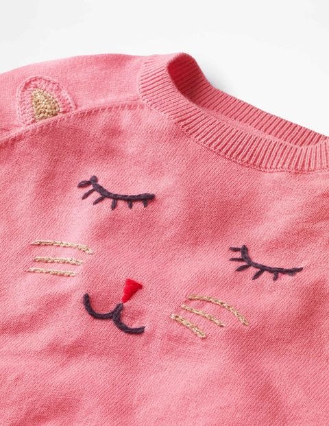Animal Antics Sweater - Formica Pink Cat Animal Antics Sweater - Formica Pink Cat