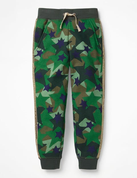 Detailed Joggers - Army Green Camo Star Detailed Joggers - Army Green Camo Star
