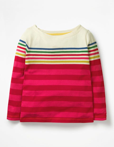 Fun Breton T-Shirt - Rainbow/Pink Multistripe Fun Breton T-Shirt - Rainbow/Pink Multistripe