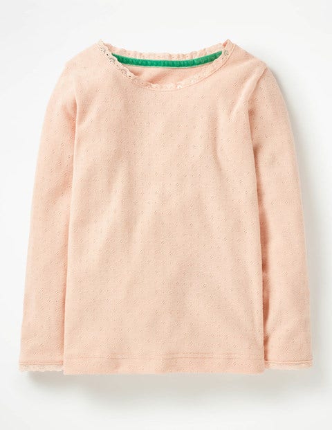Supersoft Pointelle T-Shirt - Provence Dusty Pink Supersoft Pointelle T-Shirt - Provence Dusty Pink