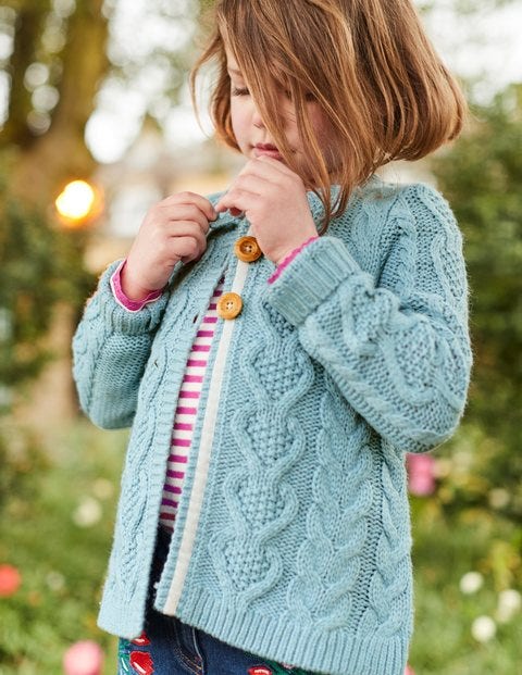 Cosy Cable Cardigan - Ice Blue Cosy Cable Cardigan - Ice Blue