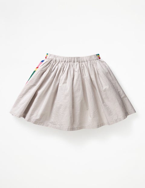 Sequin Appliqué Woven Skirt - Shale Grey Shooting Stars Sequin Appliqué Woven Skirt - Shale Grey Shooting Stars