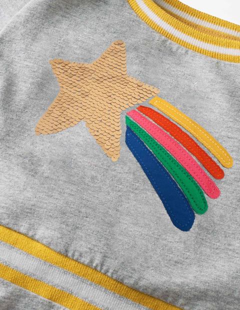 Colour-Change Sequin Dress - Grey Marl Rainbow Star Colour-Change Sequin Dress - Grey Marl Rainbow Star