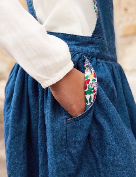 Dungaree Dress - Indigo Blue Dungaree Dress - Indigo Blue