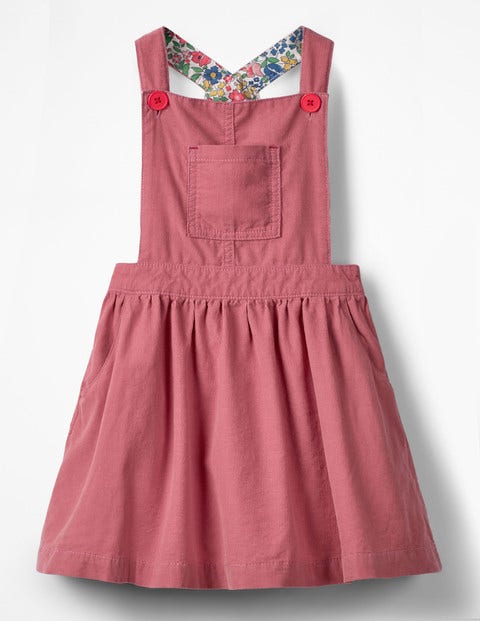 Dungaree Dress - Rose Pink Dungaree Dress - Rose Pink