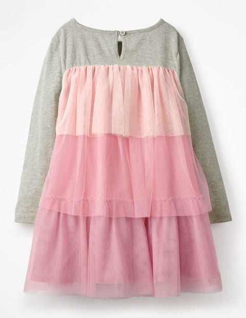 Jersey Tulle Dress - Rose Pink Ombré Jersey Tulle Dress - Rose Pink Ombré