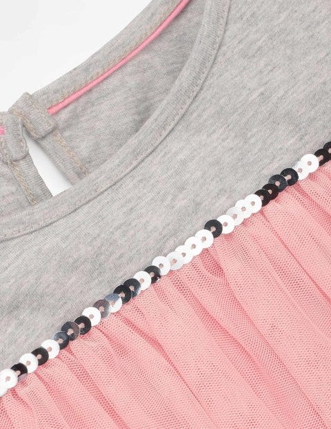 Jersey Tulle Dress - Rose Pink Ombré Jersey Tulle Dress - Rose Pink Ombré