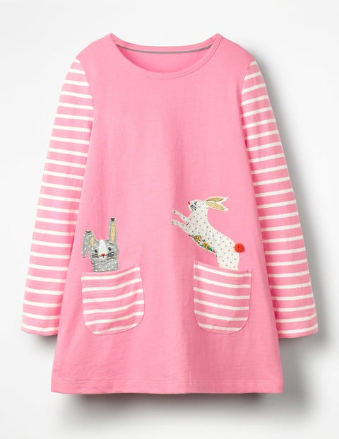 Animal Pocket Tunic - Formica Pink Bunny Animal Pocket Tunic - Formica Pink Bunny