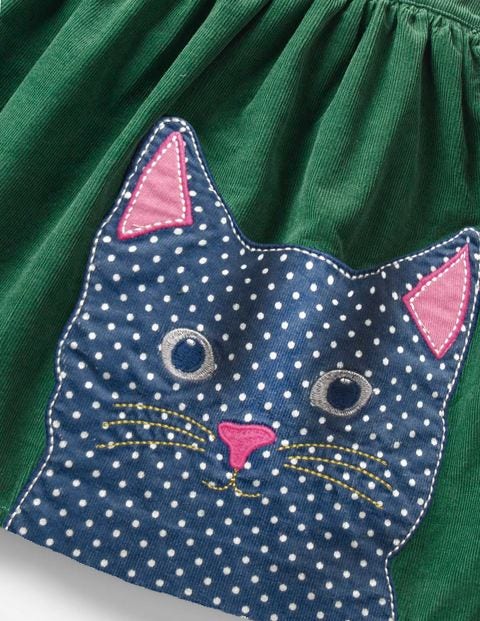 Animal Appliqué Skirt - Willow Green Cat Animal Appliqué Skirt - Willow Green Cat