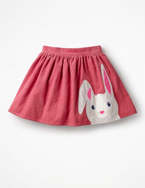 Animal Appliqué Skirt - Rose Pink Bunny Animal Appliqué Skirt - Rose Pink Bunny