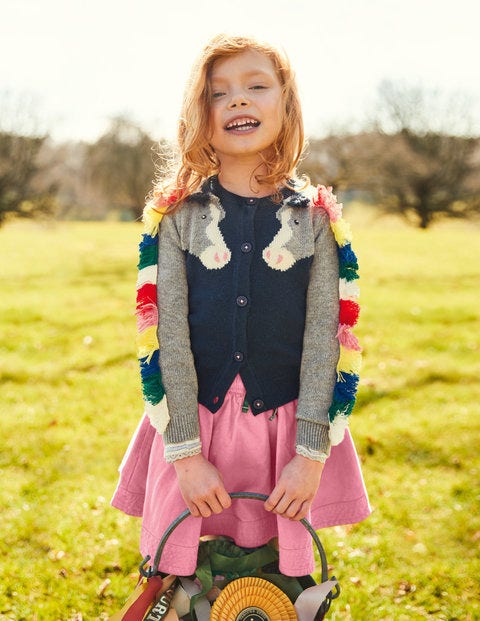 Fun Cardigan - School Navy Horse Fun Cardigan - School Navy Horse