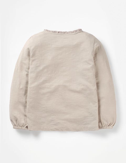 Superstar Ruffle Top - Shale Grey/Gold Stars Superstar Ruffle Top - Shale Grey/Gold Stars