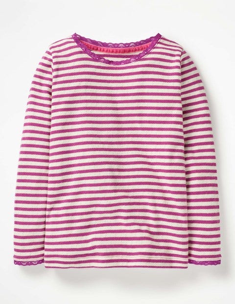Sparkly Pointelle T-Shirt - Regal Purple/Gold Sparkly Pointelle T-Shirt - Regal Purple/Gold