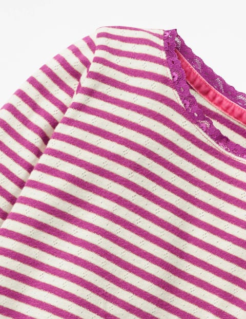 Sparkly Pointelle T-Shirt - Regal Purple/Gold Sparkly Pointelle T-Shirt - Regal Purple/Gold