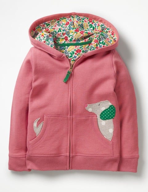 Novelty Zip-Up Hoodie - Autumn Rose Dog Novelty Zip-Up Hoodie - Autumn Rose Dog