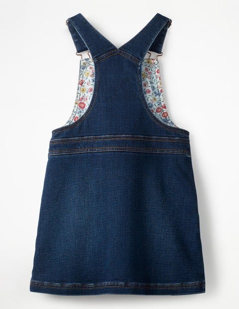 Jersey Denim Overall Dress - Mid Vintage Jersey Denim Overall Dress - Mid Vintage