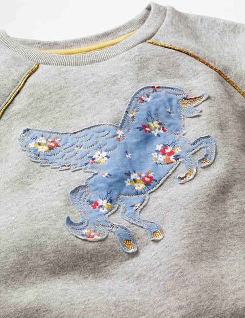 Fun Cosy Sweatshirt - Grey Marl Unicorn Fun Cosy Sweatshirt - Grey Marl Unicorn