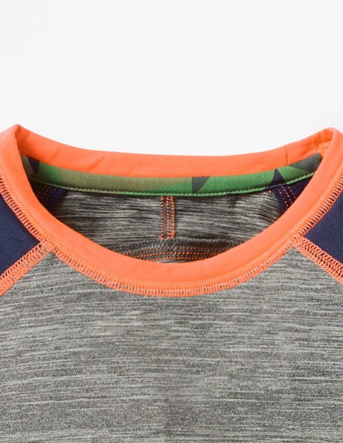 Long-Sleeved Active T-Shirt - Grey Marl Long-Sleeved Active T-Shirt - Grey Marl