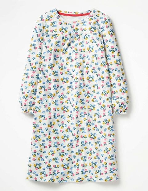 Printed Nightie - Ivory Blossom Printed Nightie - Ivory Blossom