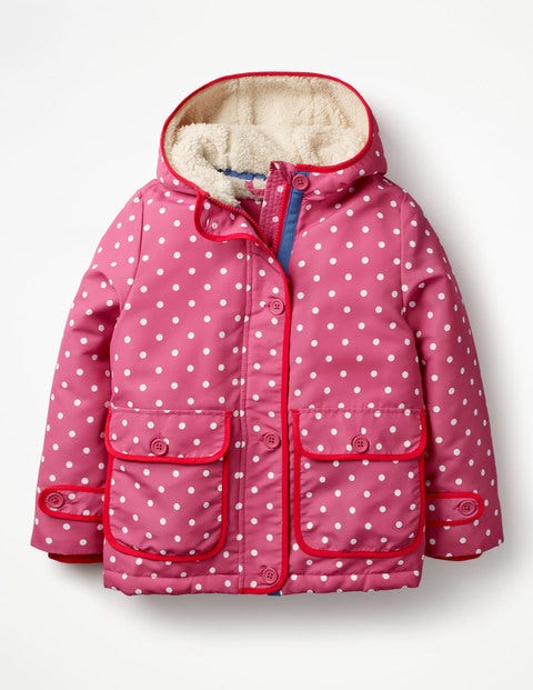 Novelty Sherpa-Lined Anorak - Rose Blossom Pink Poodle Novelty Sherpa-Lined Anorak - Rose Blossom Pink Poodle