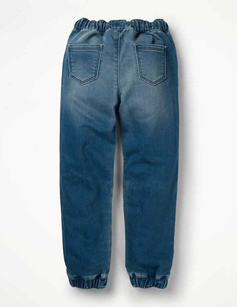 Jersey Denim Pull-On Pants - Mid Vintage Cats Jersey Denim Pull-On Pants - Mid Vintage Cats