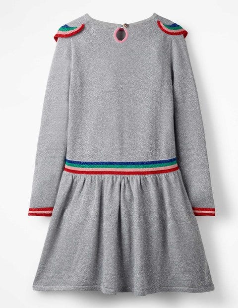 Sparkle Knitted Dress - Grey Marl Sparkle Sparkle Knitted Dress - Grey Marl Sparkle