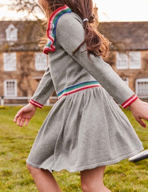 Sparkle Knitted Dress - Grey Marl Sparkle Sparkle Knitted Dress - Grey Marl Sparkle
