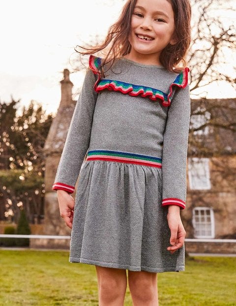 Sparkle Knitted Dress - Grey Marl Sparkle Sparkle Knitted Dress - Grey Marl Sparkle