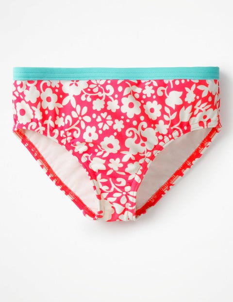 Patterned Bikini Bottoms - Fluoro Pink Surf Floral Patterned Bikini Bottoms - Fluoro Pink Surf Floral