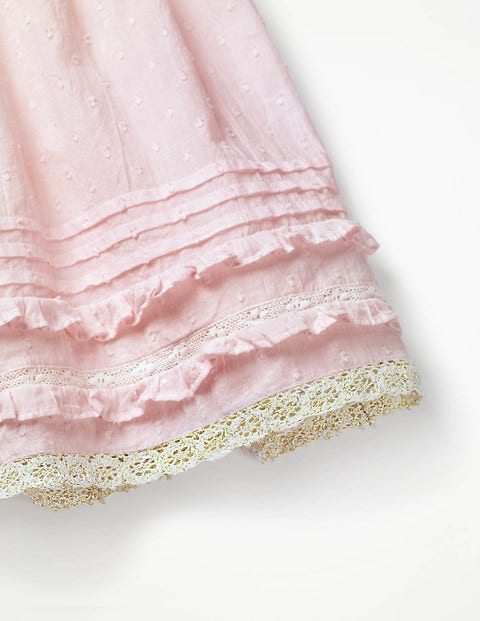 Nostalgic Lace Trim Dress - Pink Mist Nostalgic Lace Trim Dress - Pink Mist