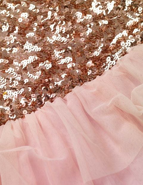 Sequin Tulle Tiered Dress - Provence Dusty Pink Sequin Tulle Tiered Dress - Provence Dusty Pink