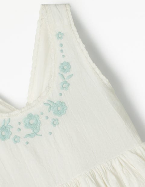 Pretty Embroidered Bow Dress - Ivory Pretty Embroidered Bow Dress - Ivory