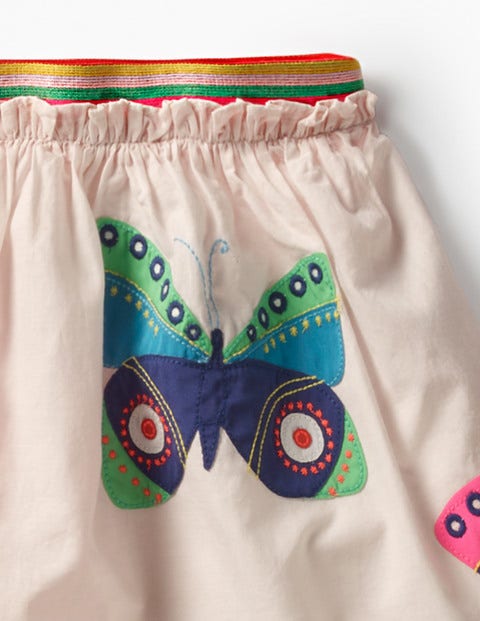 Fun Appliqué Skirt - Pink Mist Butterflies Fun Appliqué Skirt - Pink Mist Butterflies
