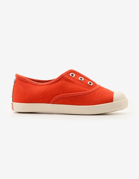 Laceless Canvas Shoes - Melon Crush Red Laceless Canvas Shoes - Melon Crush Red