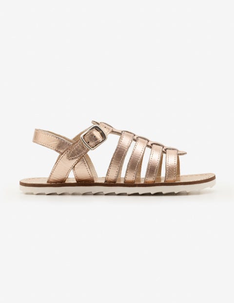 Leather Gladiator Sandals - Rose Gold Leather Gladiator Sandals - Rose Gold