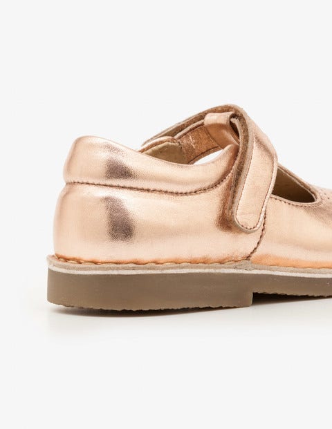 Salomés Plats En Cuir - Or Rose Salomés Plats En Cuir - Or Rose