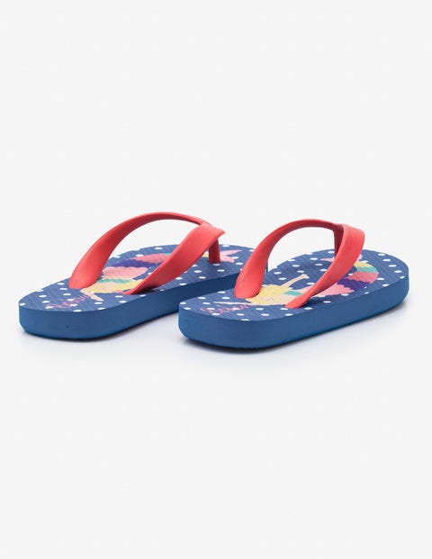 Printed Flip-Flops - Blue Mermaids Printed Flip-Flops - Blue Mermaids
