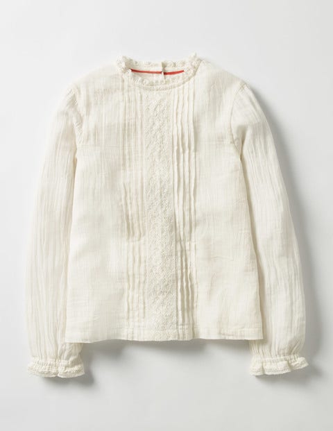 Pretty Lace Woven Top - Ecru Pretty Lace Woven Top - Ecru