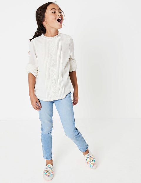 Pretty Lace Woven Top - Ecru Pretty Lace Woven Top - Ecru