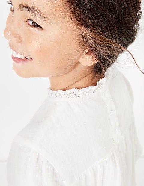 Pretty Lace Woven Top - Ecru Pretty Lace Woven Top - Ecru