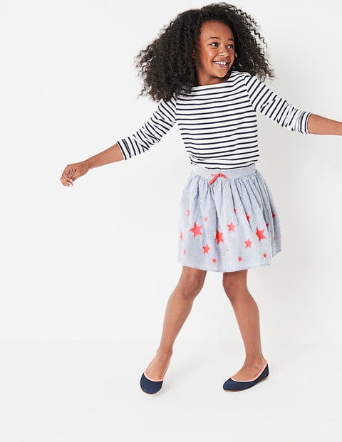 Stripy Skirt - Orion Blue Stripes Stripy Skirt - Orion Blue Stripes