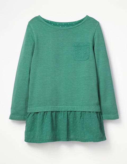 Floaty Jersey Woven Top - Jungle Green Floaty Jersey Woven Top - Jungle Green