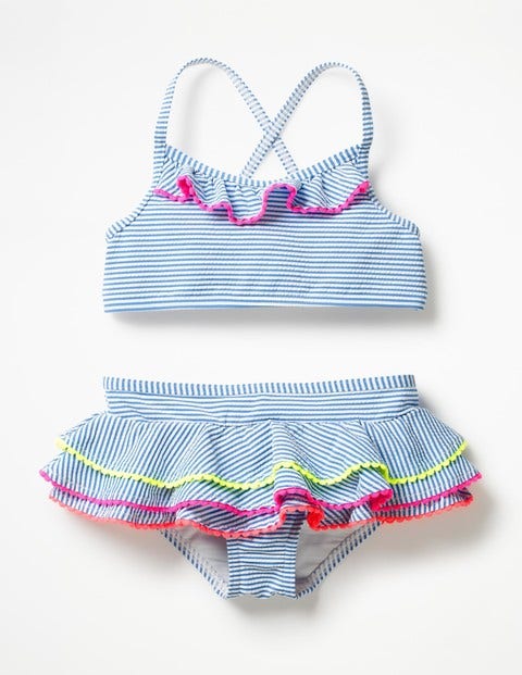 Hübsches Bikini-Set - Naturweiß/Skipper-Blau Hübsches Bikini-Set - Naturweiß/Skipper-Blau