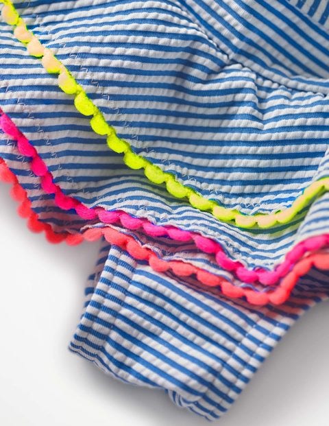 Hübsches Bikini-Set - Naturweiß/Skipper-Blau Hübsches Bikini-Set - Naturweiß/Skipper-Blau