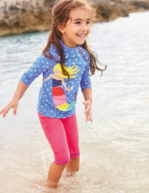 Sea Explorer Surf Suit - Oasis Blue/Ivory Spots Mermaid Sea Explorer Surf Suit - Oasis Blue/Ivory Spots Mermaid