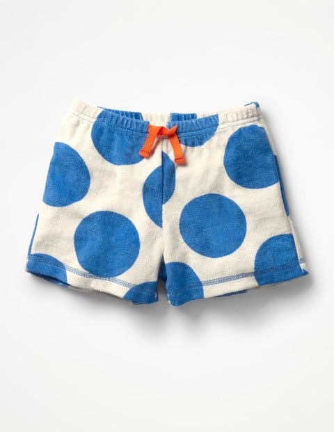 Adventure Towelling Shorts - Ivory/Skipper Blue Jumbo Spot Adventure Towelling Shorts - Ivory/Skipper Blue Jumbo Spot