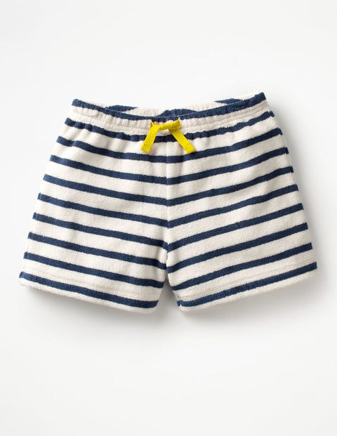 Adventure Towelling Shorts - Ivory/School Navy Adventure Towelling Shorts - Ivory/School Navy