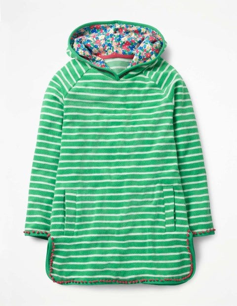 Stripy Towelling Dress - Peppermint Cream/Ivory Stripy Towelling Dress - Peppermint Cream/Ivory