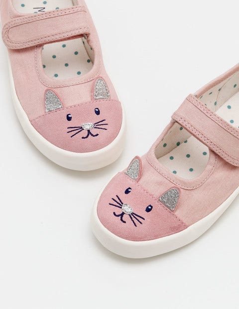 Canvas Mary Janes - Vintage Pink Canvas Mary Janes - Vintage Pink